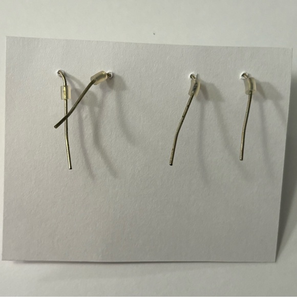 CLAIRE'S 2-Pack Vintage Green & Yellow Spiked Spikey Rubber Dangle Earrings - Picture 2 of 2